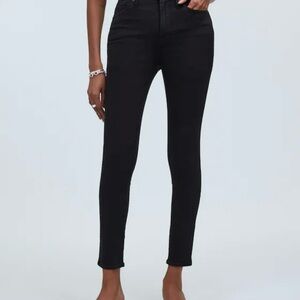 Madewell High Riser Skinny Black Jeans